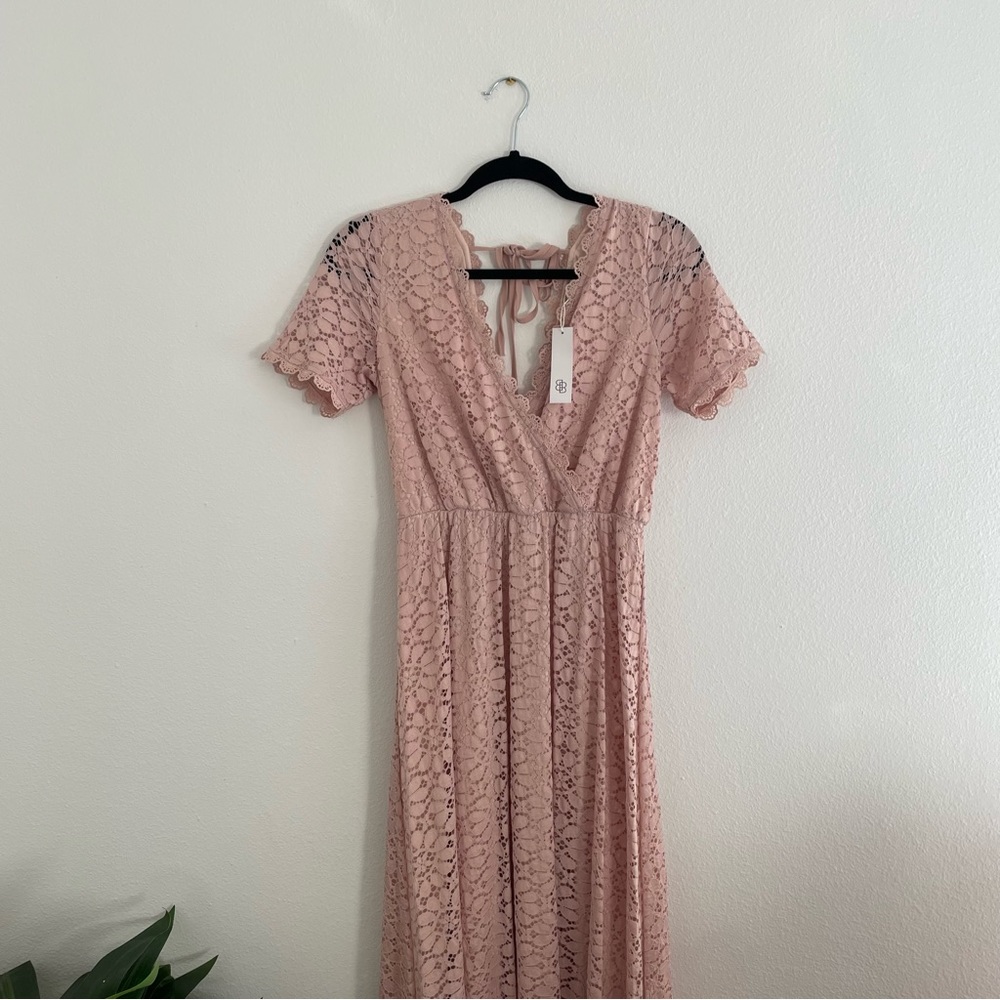 NWT Baltic Born lace pink dress